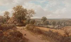 Henry Maidment, English Country Landscape, Oil on canvas