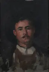 Nicolas Grigorescu, Portrait of a Man, Oil on panel