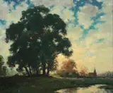 Dedrick Brandes Stuber, Moonlit Landscape