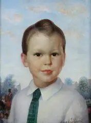 Simkha Simkhovitch, Portrait of a Boy, Oil on canvas