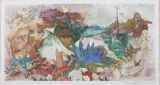Pang Tseng-Ying, Untitled, LANDSCAPE WITH FLYING BIRDS, signed and numbered 61/285 in pencil lower margin