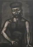 Georges Rouault, Jean-François Jamais Ne Chante Alleluia (From Miserere), JEAN-FRANÇOIS JAMAIS NE CHANTE ALLELUIA (FROM MISERERE), etching and aquatint