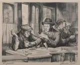 Charles Wheeler Locke, Lunch Counter, Lithograph