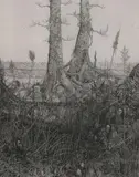 Mark Leithauser, The Journey Is the Teacher, Etching