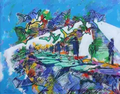Jetty by Jack Perlmutter, Oil on board, offered Apr 2010