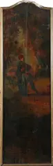 Continental School, Man in Forest, MAN IN FOREST, oil on panel