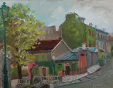 Georges Lambert, View of Montmartre, Oil on canvas