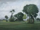 Franz Staudigl, Lowland Landscape, Oil on canvas