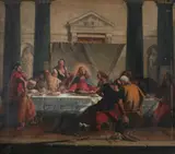 S. Jerome Uhl, The Last Supper, Oil on canvas