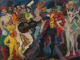 Theodora Kane, Masquerade Ball, Oil on canvas