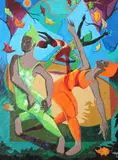 Lois L. Gray, Autumn Ballet, Oil on canvas