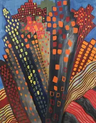 Gotham by Corinne Davidov, Gouache, offered Apr 2010