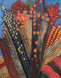 Corinne Davidov, Gotham, Gouache