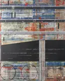 H. Ron Banks, Turning Stones, Mixed media on canvas