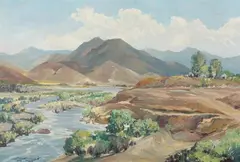 Harry Emerson Lewis, Cook'S Peak, Oil on board