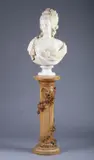 French School, Marie Antoinette, Marble