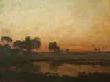 Max Weyl, On the Potomac Flats, Oil on canvas