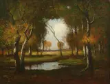 Max Weyl, Rock Creek Park, Oil on canvas