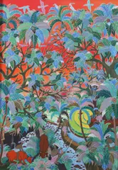 Campuhan by K. K. Ngurah, Oil on canvas, signed, located and dated '88 lower center, offered Jun 2010