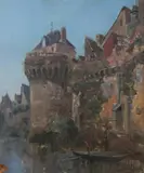 French School, View of the Castle