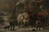 Henry Melville, The Village Blacksmith, Oil on canvas