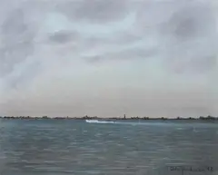 Eugene Gardner, Crisfield Bay, Pastel