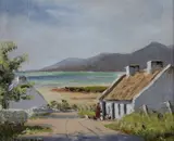 Josephine G. Cochrane, Mountains Off Mourne, Oil on board