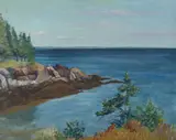 Arthur H. Lindberg, Owl'S Head, Oil on canvas