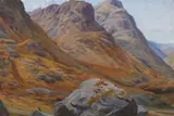 Highland Landscape by Charles Jones, Oil on paper laid on board, offered Jun 2010