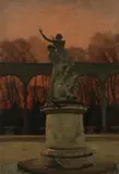 Andre Loubet, Sunset at Versailles, Oil on canvas