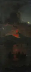 Antonio Coppola, In the Shadow of Vesuvius, Oil on canvas