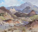 William A. Brigl, Sun Play on the Chinatis, Oil on canvas