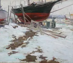Caleb Arnold Slade, Cape Cod, Oil on canvas