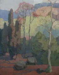Olaf Olesen, Spring, Oil on canvas