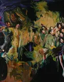 Luigi Stornaiolo Pimentel, Family Reunion, FAMILY REUNION, oil on canvas