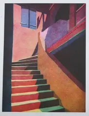 Second Story by Carol Sue Lebbin, Color lithograph, sold Jul 2010