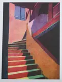 Carol Sue Lebbin, Second Story, Color lithograph