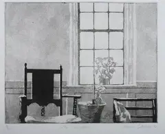 Caroline Cutrona, The Window, Aquatint