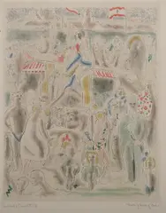 Charles Laborde, Streets and Views of Berlin, Color etching