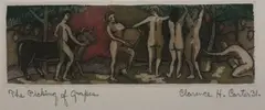 Clarence Carter, The Picking of Grapes, Aquatint