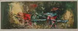 Dang Lebadang, Fishing Fleet, Color lithograph