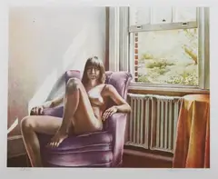 Elizabeth (Nude) by Daniel Forbes Dallmann, Color lithograph, offered Jul 2010
