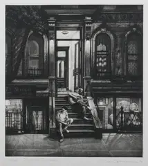 Summer Serenade by Frederick Mershimer, Mezzotint, sold Jul 2010