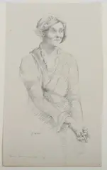 Grace Arnold Albee, Portrait of Ernest Hemingway'S First Wife (Mrs, Pencil on paper