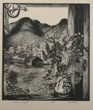 Herbert Waters, Autumn Bouquet, Wood engraving