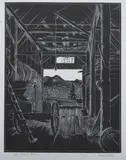Herbert Waters, Les Smith'S Barn, Wood engraving