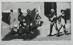 Isabel Bishop, Students, Aquatint