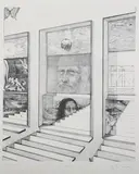 John Sirica, Da Vinci, Lithograph