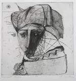 John Sirica, Rembrandt and Nemesis, Etching and drypoint