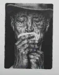 Joseph Hirsch, Shark, Lithograph